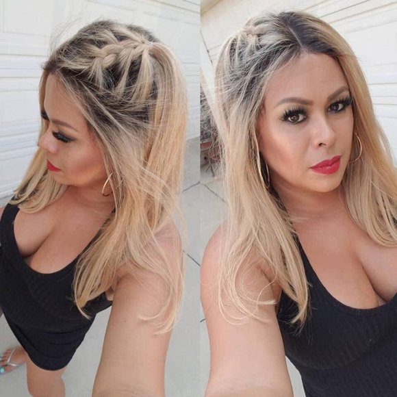 16" Honey Blonde rooted wig